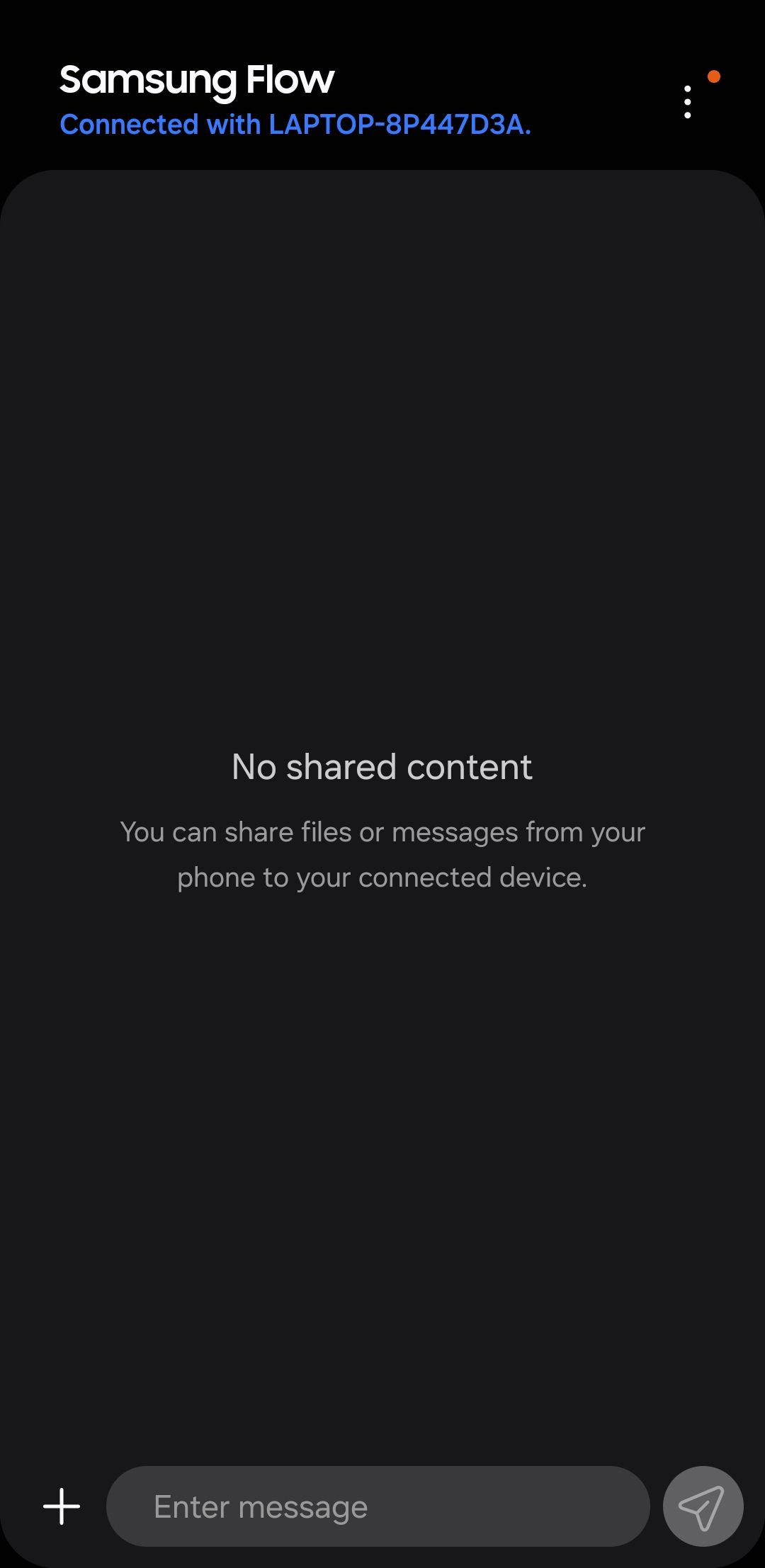 صفحه اصلی برنامه برنامه Samsung Flow در تلفن کهکشان