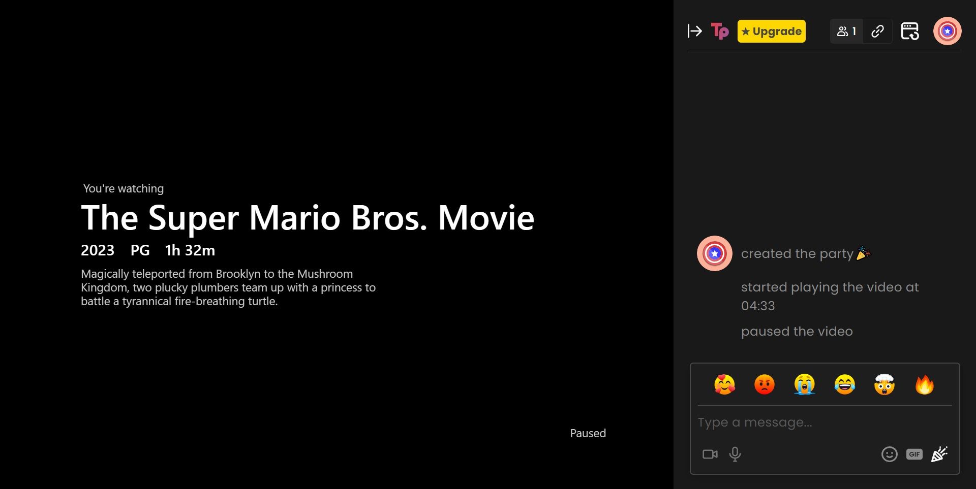 Teleparty Netflix Watchalong پسوند کروم.