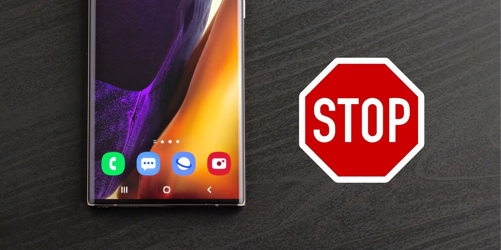 سامسونگ Note 20 Ultra در زمینه بافت