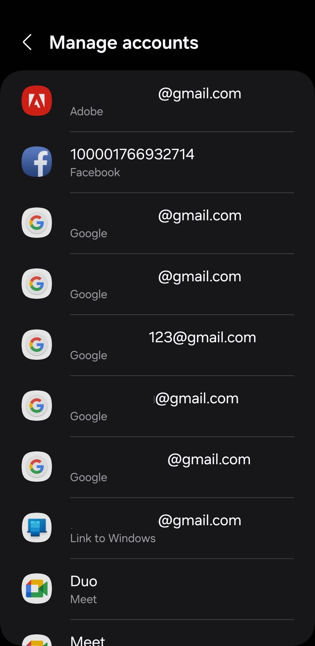 لیست حساب در Android-1