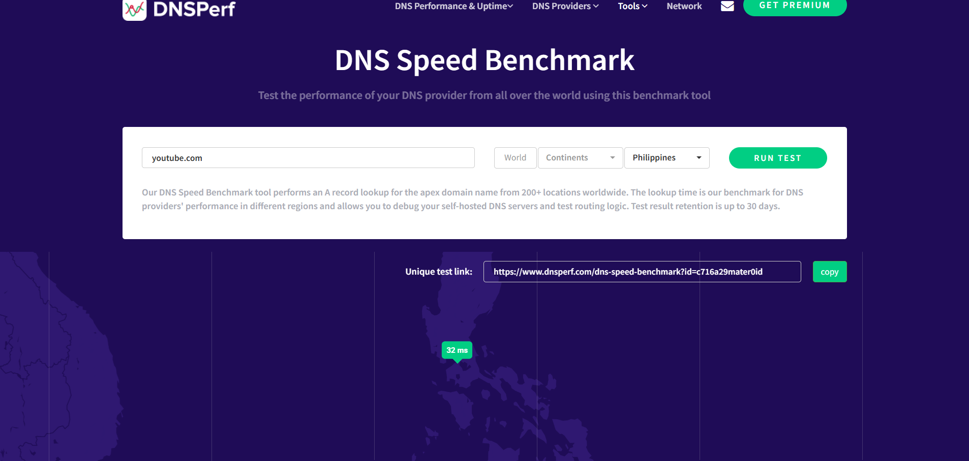بررسی سرعت DNS Google
