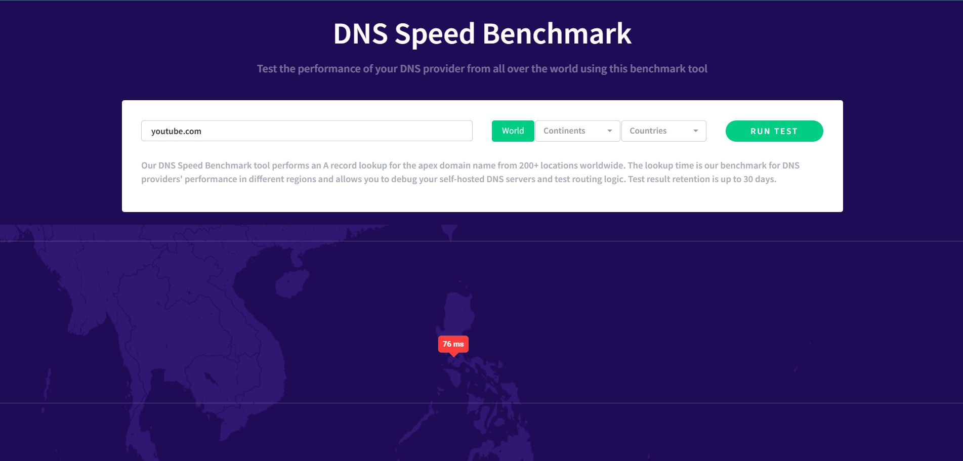 بررسی سرعت DNS ISP من