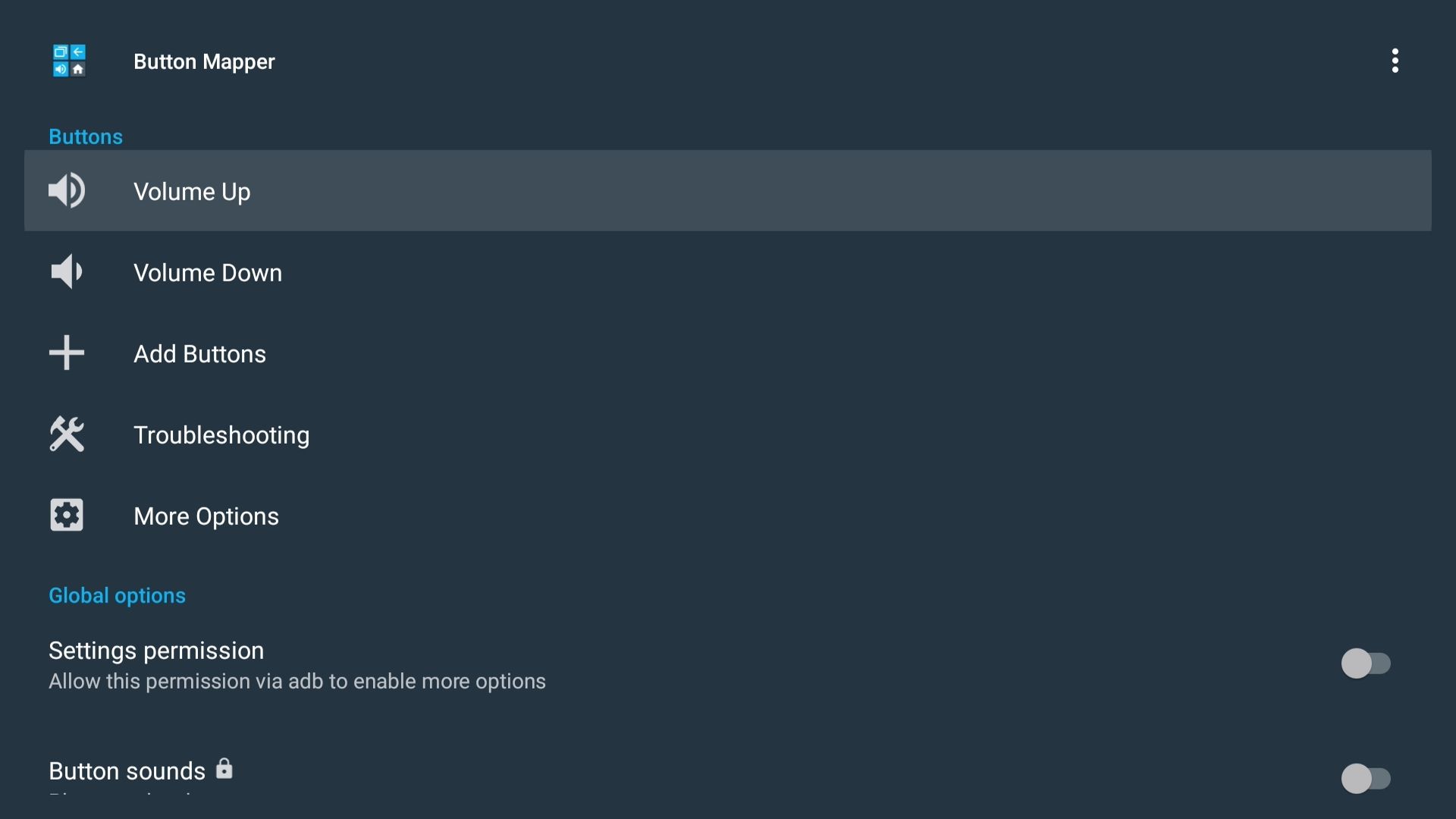 برنامه Mapper Button در Google TV