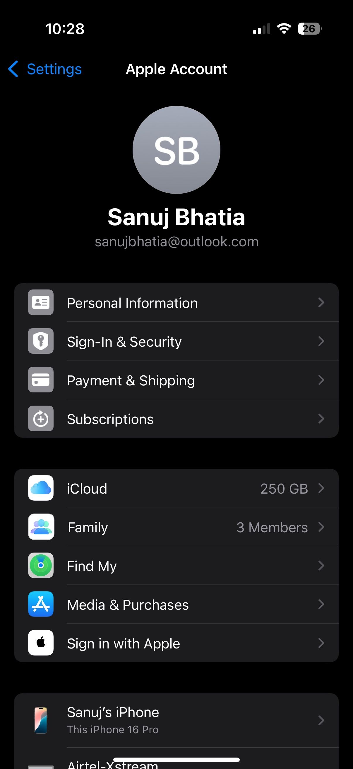 تنظیمات iCloud در آیفون