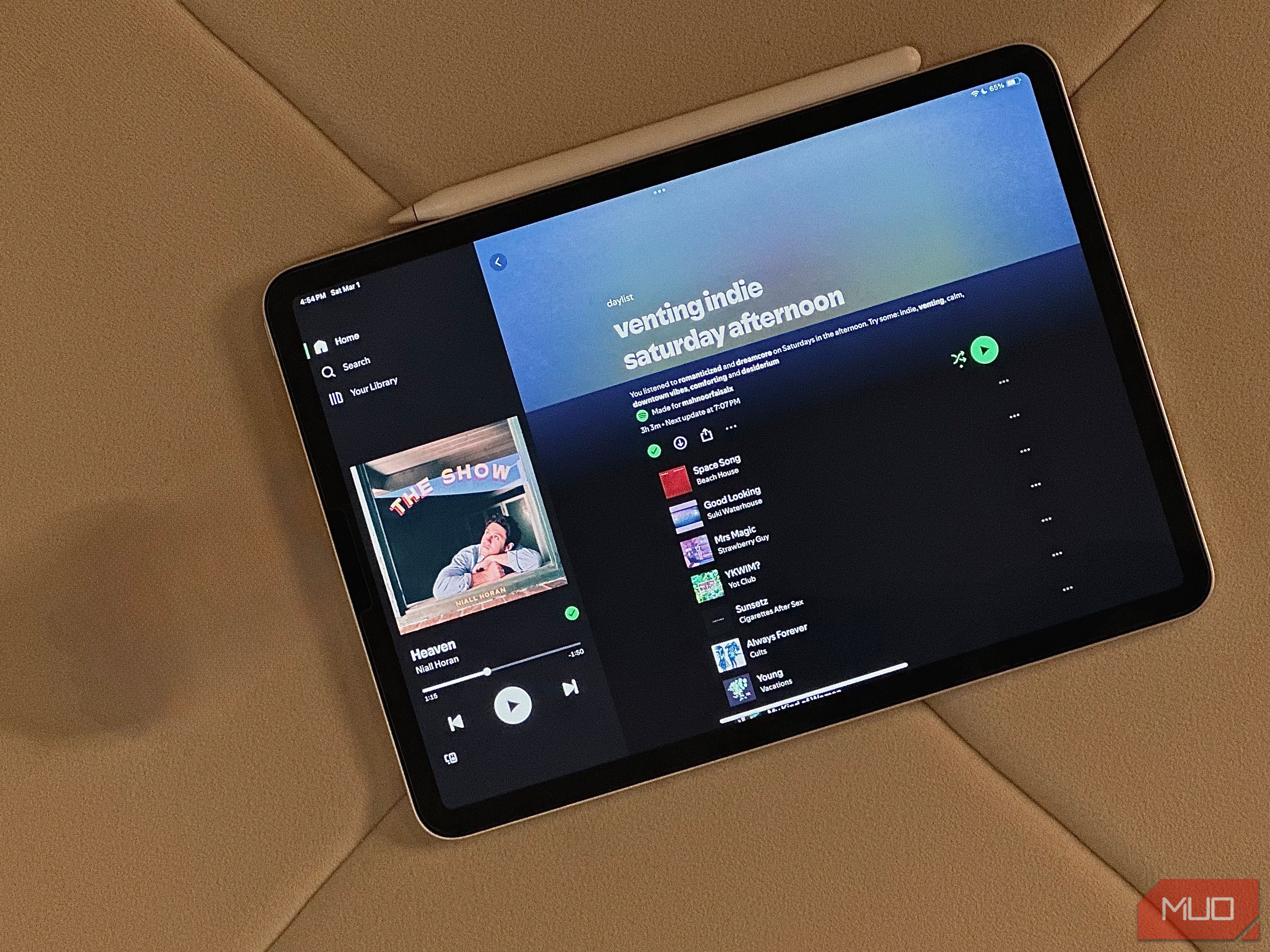 لیست روز در iPad ویرایش شده با استفاده از Clean Up-2