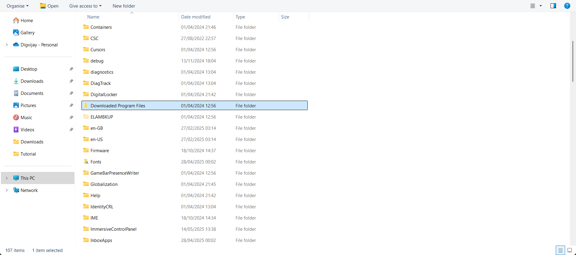 حذف پرونده های برنامه بارگیری شده از File Explorer