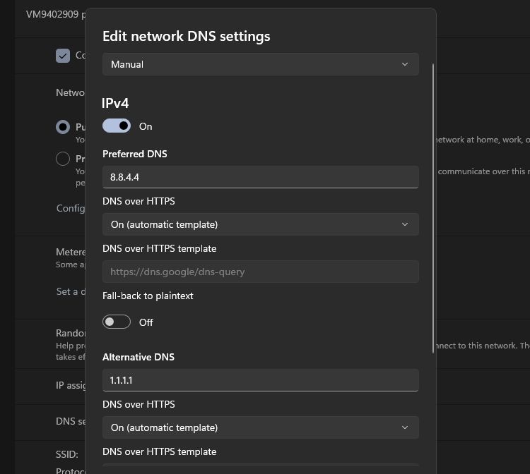 تنظیمات DNS در ویندوز 11.