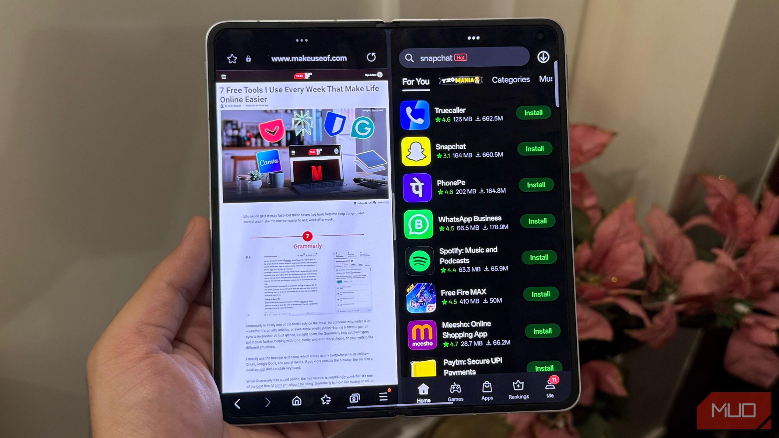 چند وظیفه ای در Oppo Find N5