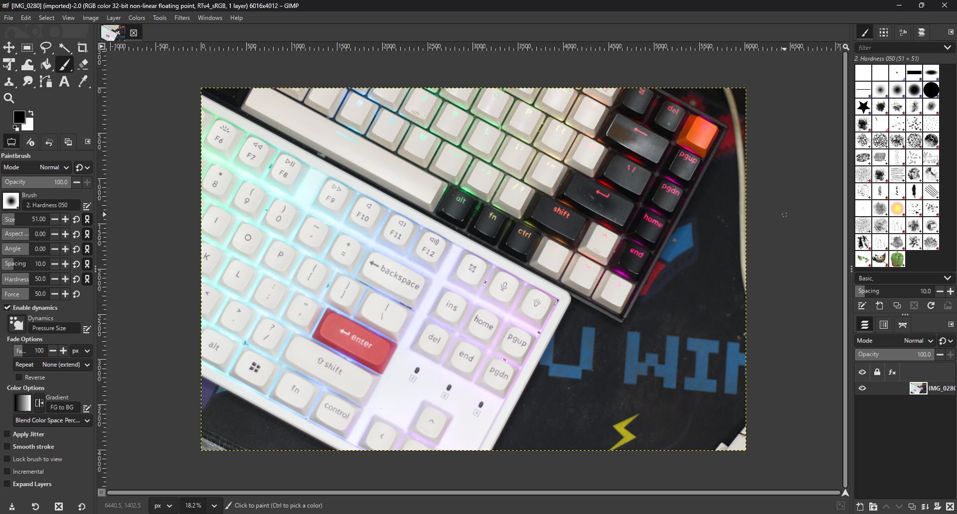 رابط پیش فرض GIMP در ویندوز