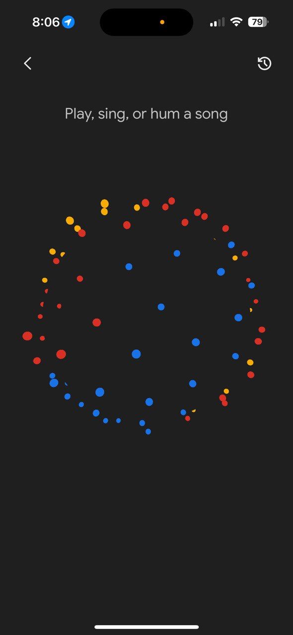 شناسایی موسیقی در برنامه Google برای iOS