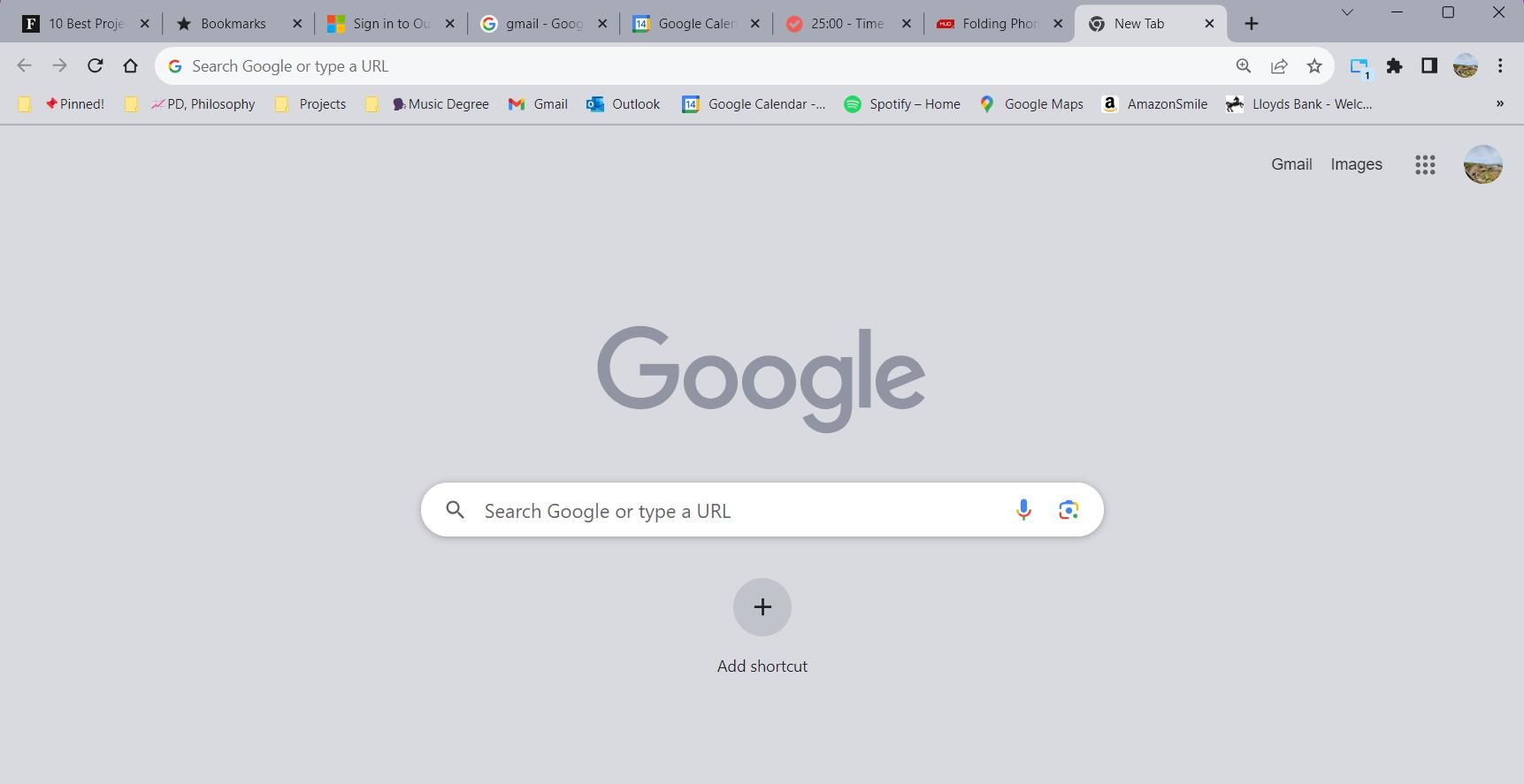 مرورگر Google Chrome با برگه های باز