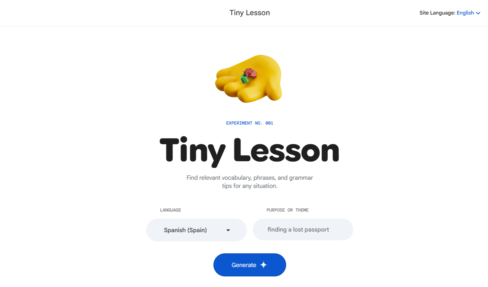 Google Labs Tiny-Lyons