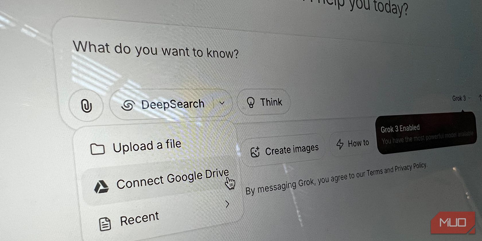 ادغام Grok Google Drive