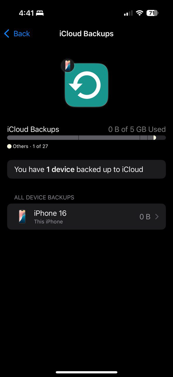 پشتیبان گیری قدیمی iCloud
