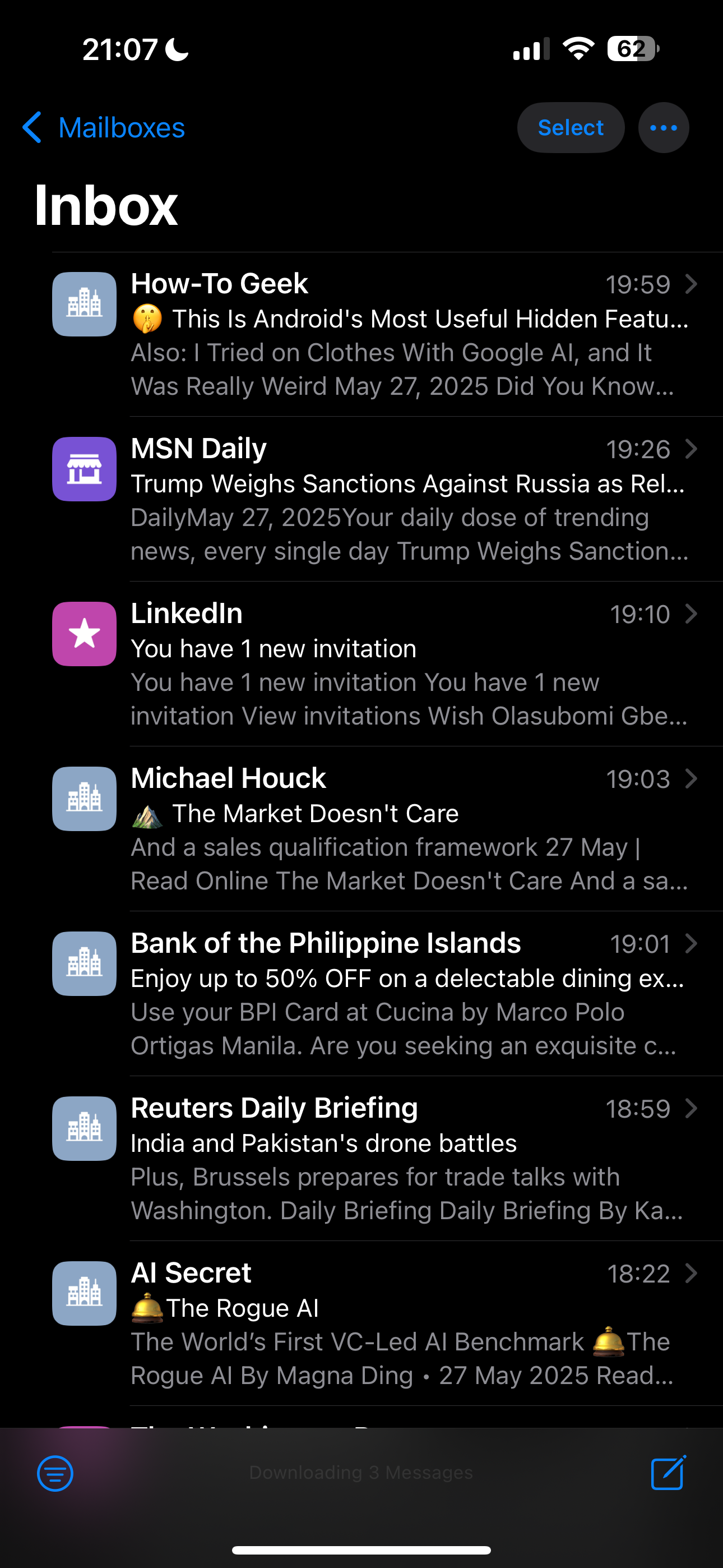 صندوق پستی Apple Mail