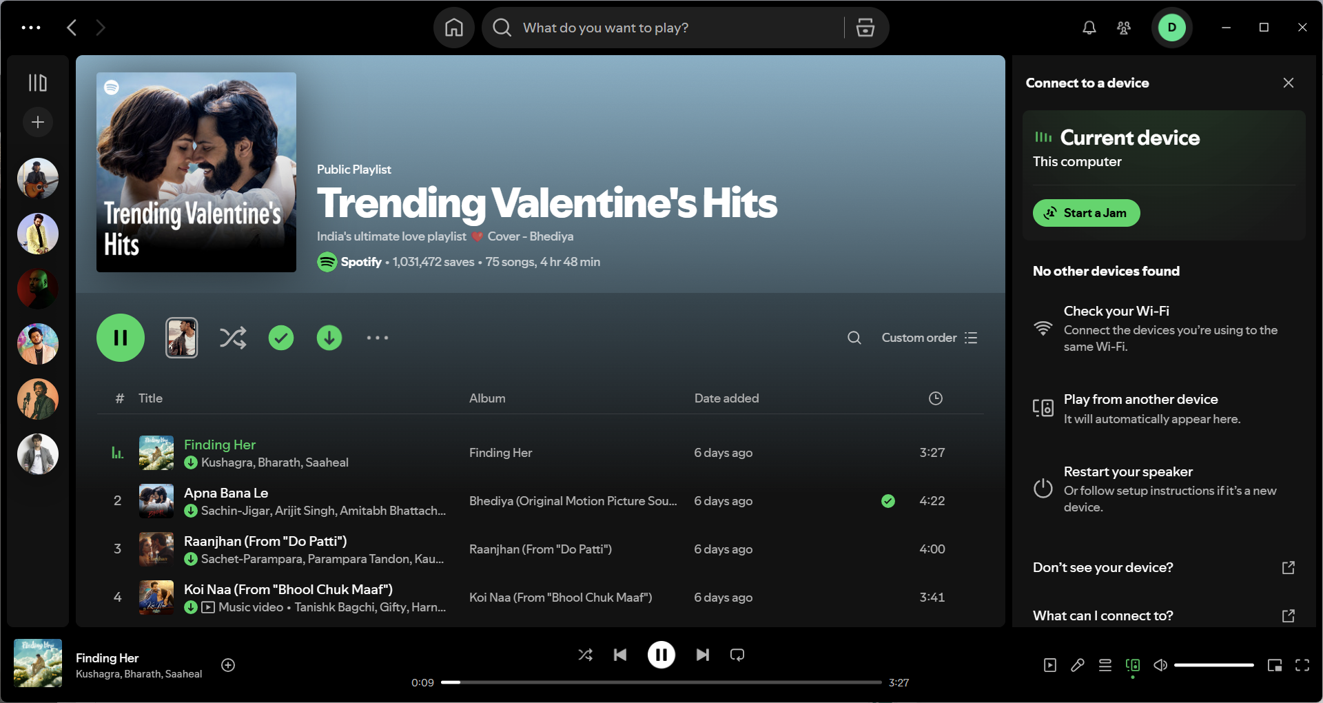 گوش دادن و بارگیری آهنگ های هیت در Spotify