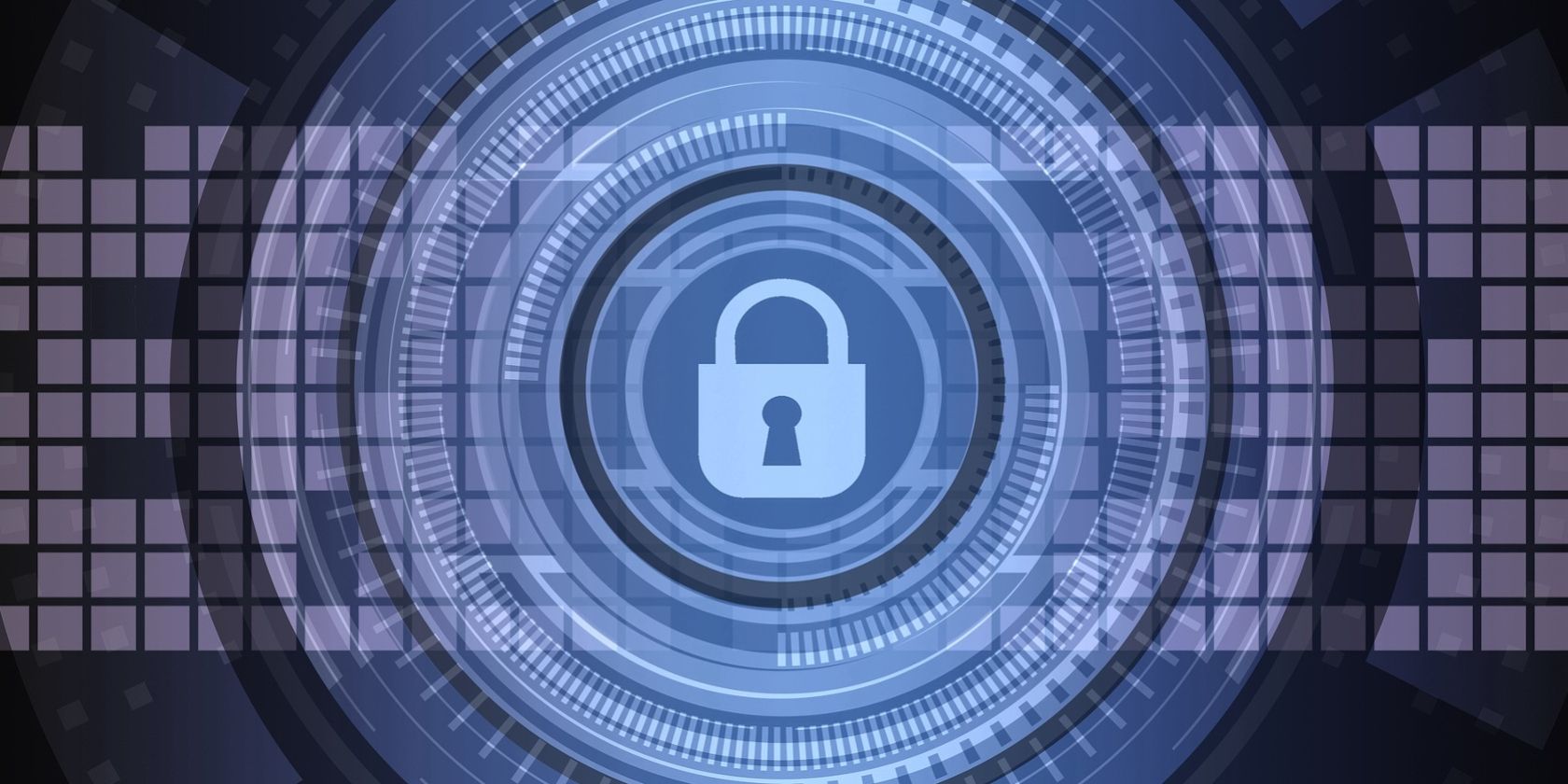 گرافیک قفل دیجیتال آبی