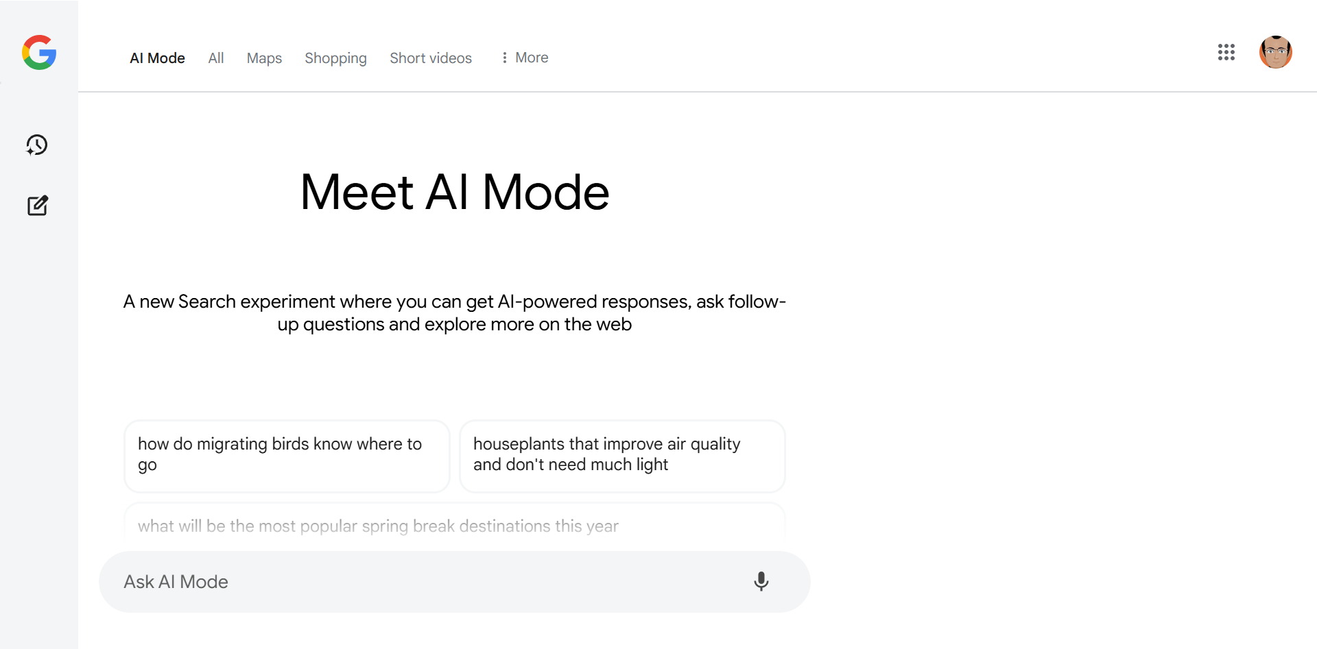 با Google AI Mode ملاقات کنید