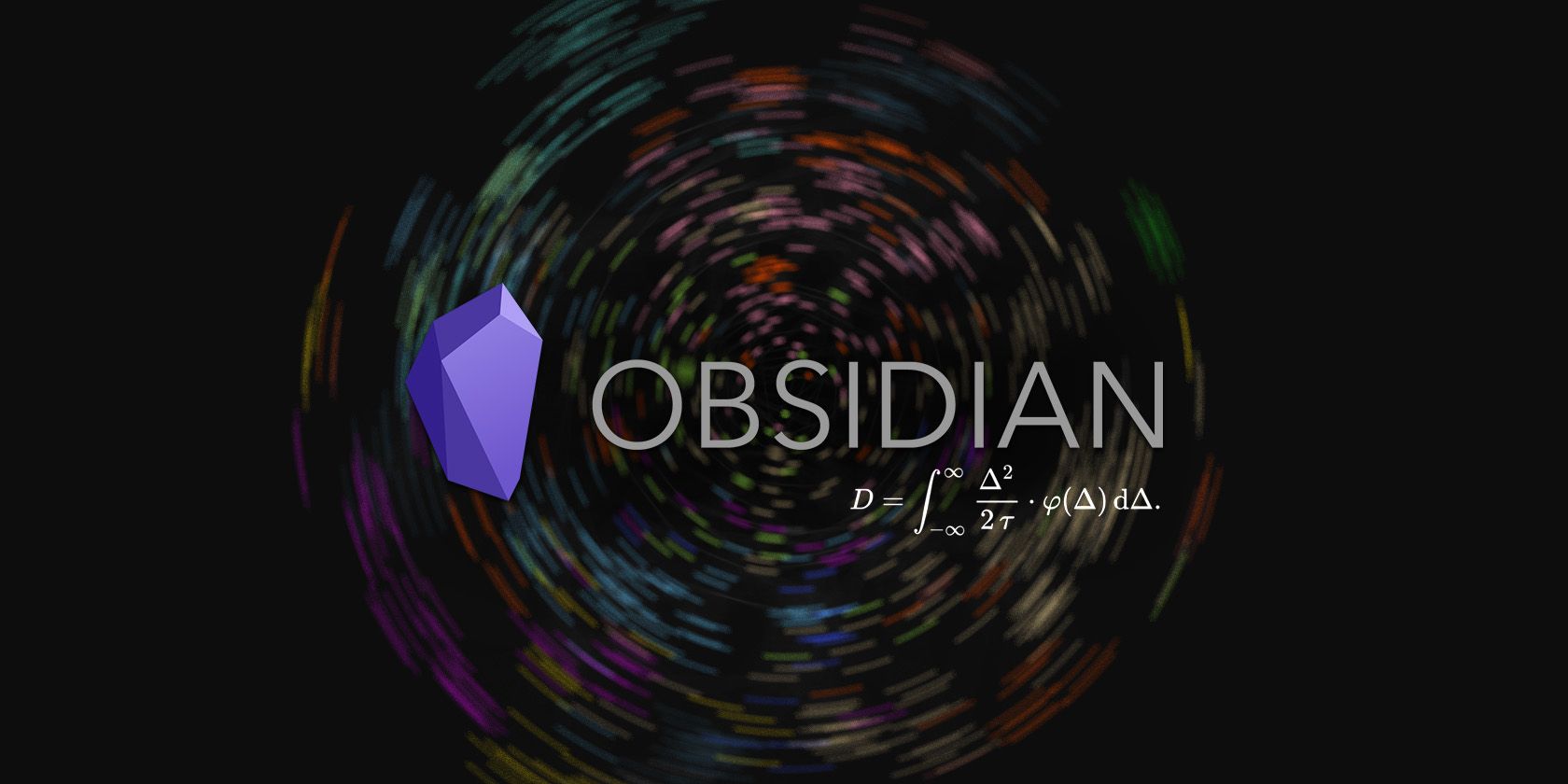 آرم Obsidian با یک نماد ریاضی در زیر
