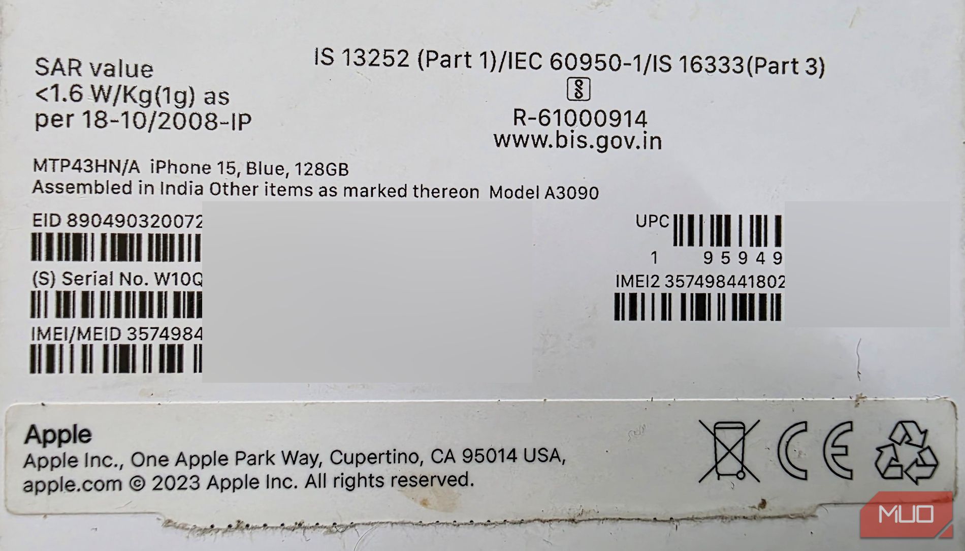 به دست آوردن جزئیات imePhone IMEI از جعبه