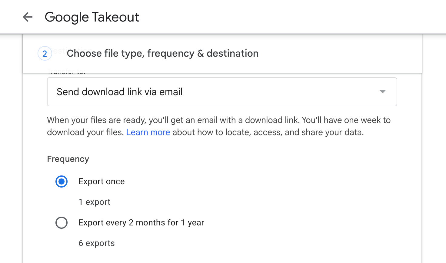 صادرات یک نسخه از ایمیل های Gmail با استفاده از Google Takeout
