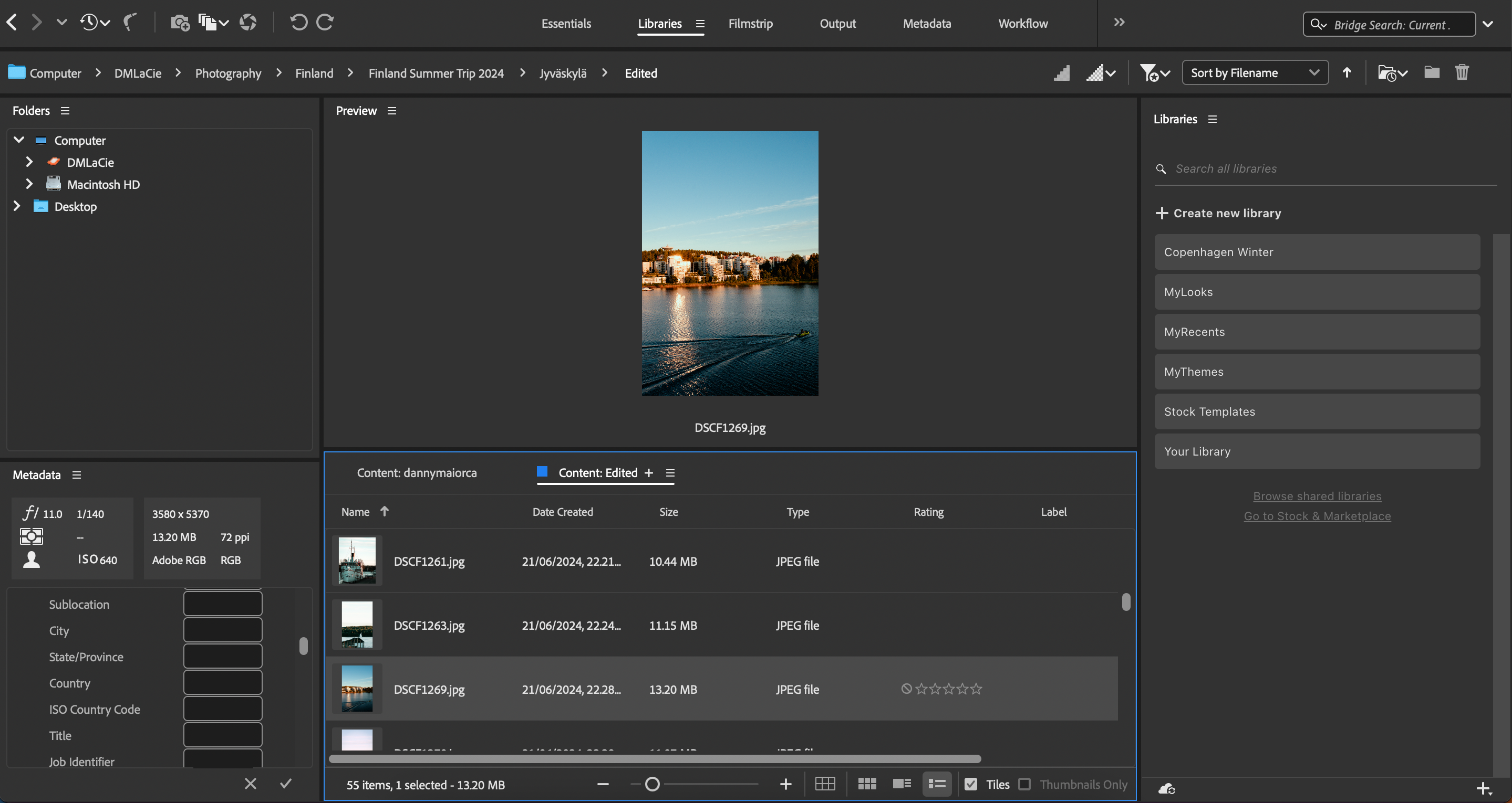 مکان یک تصویر را در پل Adobe ویرایش کنید