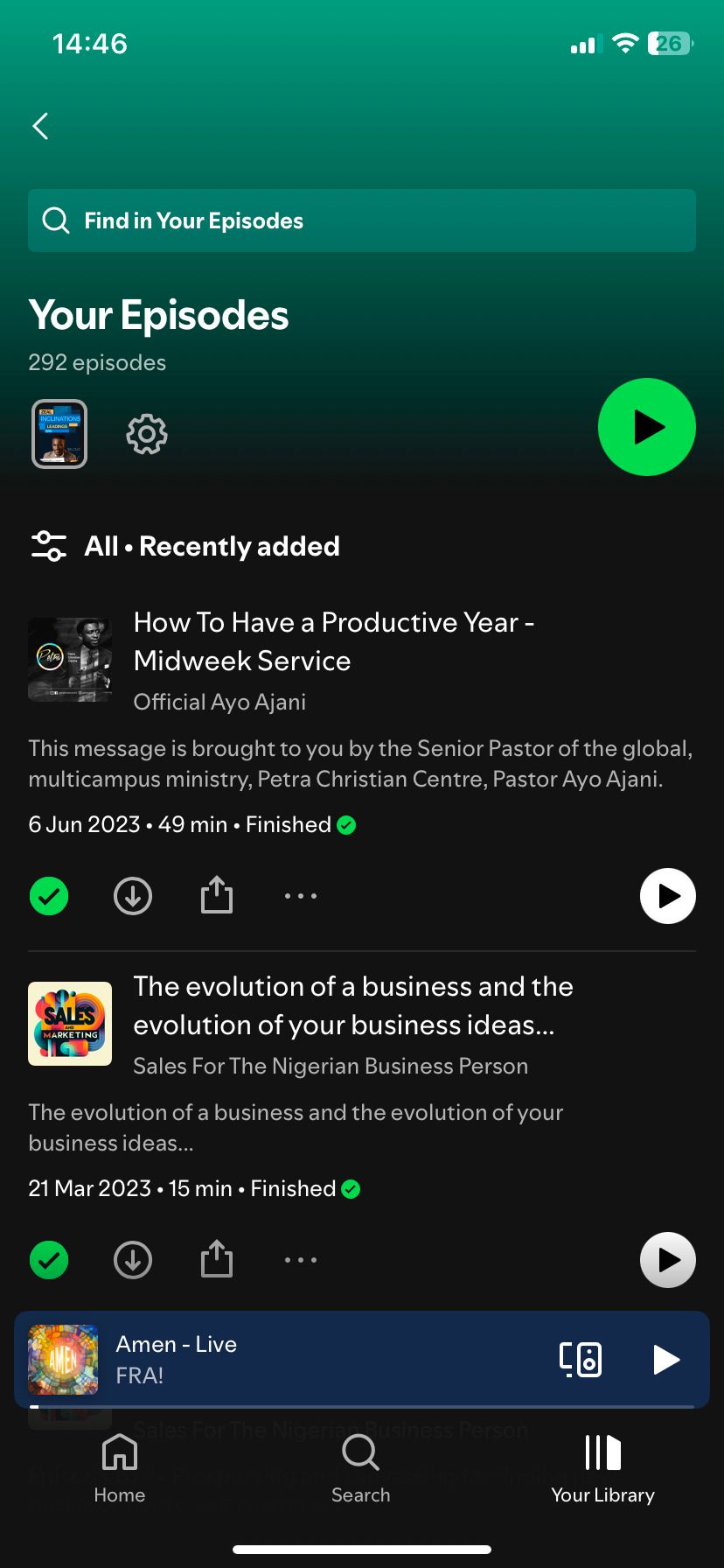 صفحه قسمت های خود را Spotify کنید
