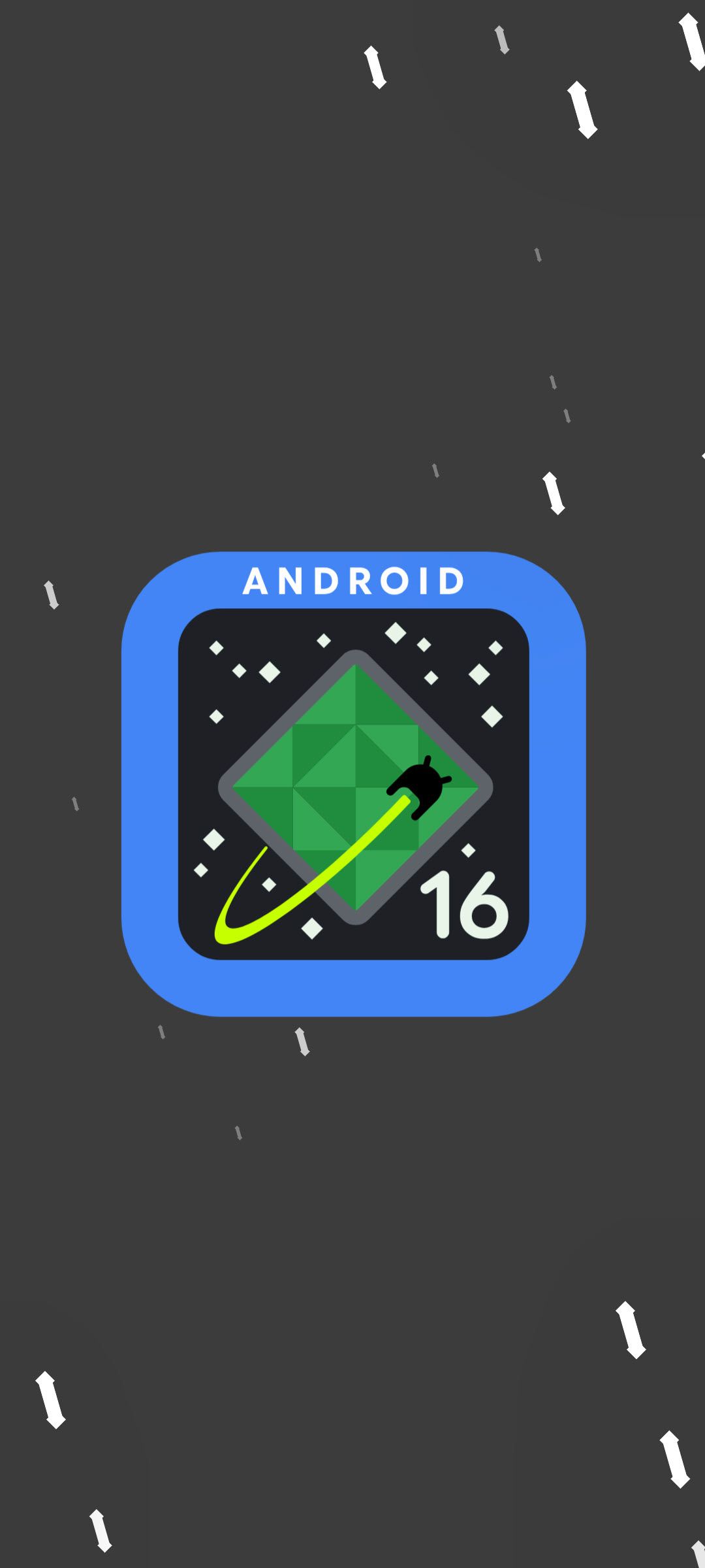 آرم Android 16 در Google Pixel