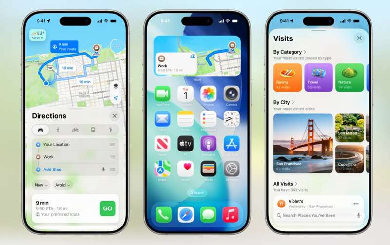 Apple Maps IOS 26 ویژگی های برجسته