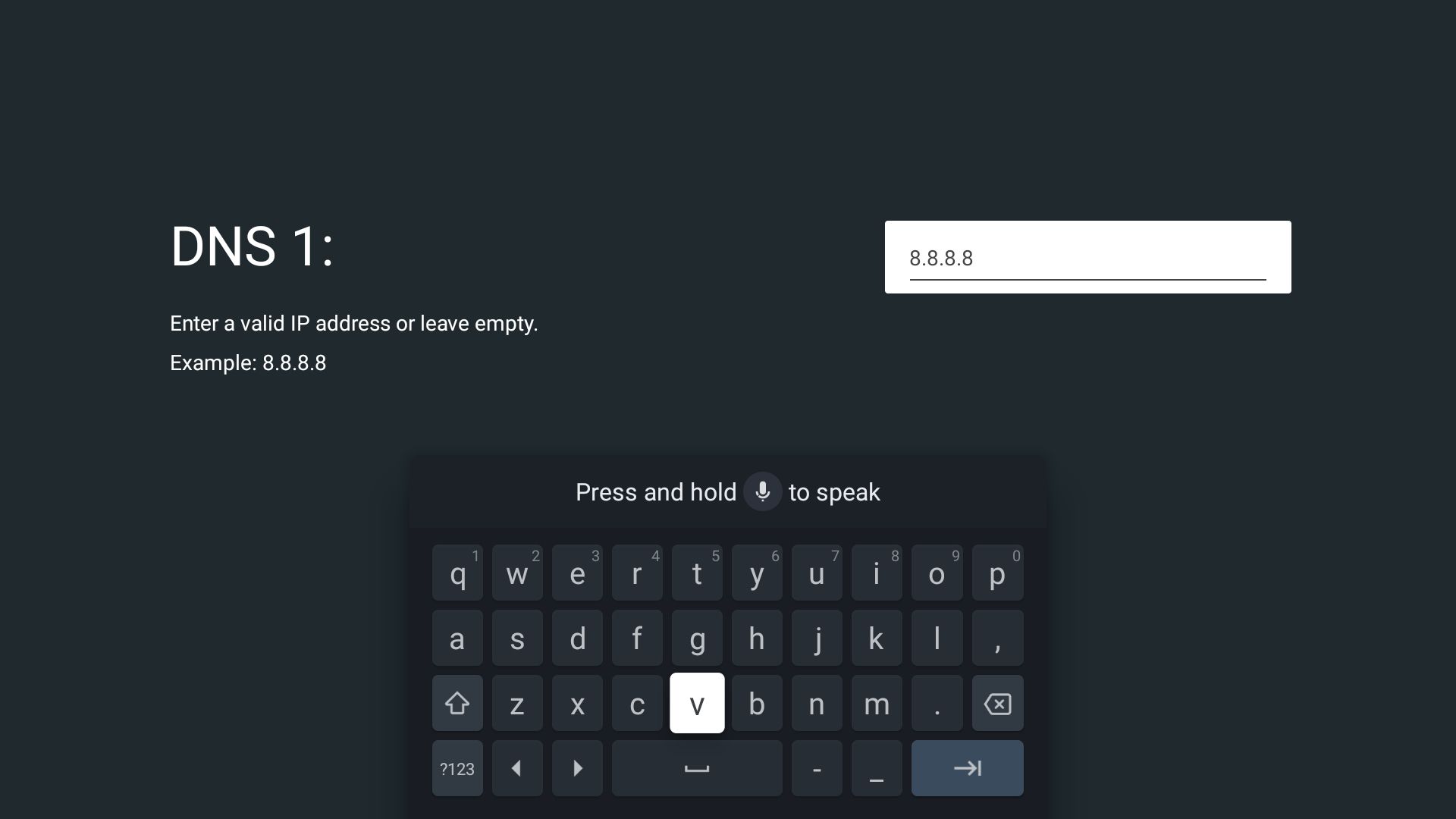 تغییر به DNS سفارشی در Google TV