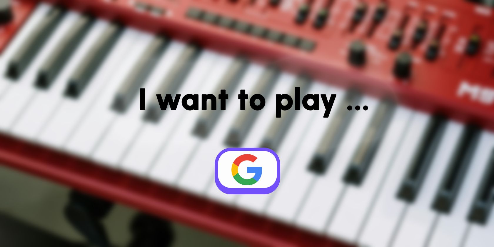عناصر Google Instrument Playground روی صفحه کلید پوشانده شده است
