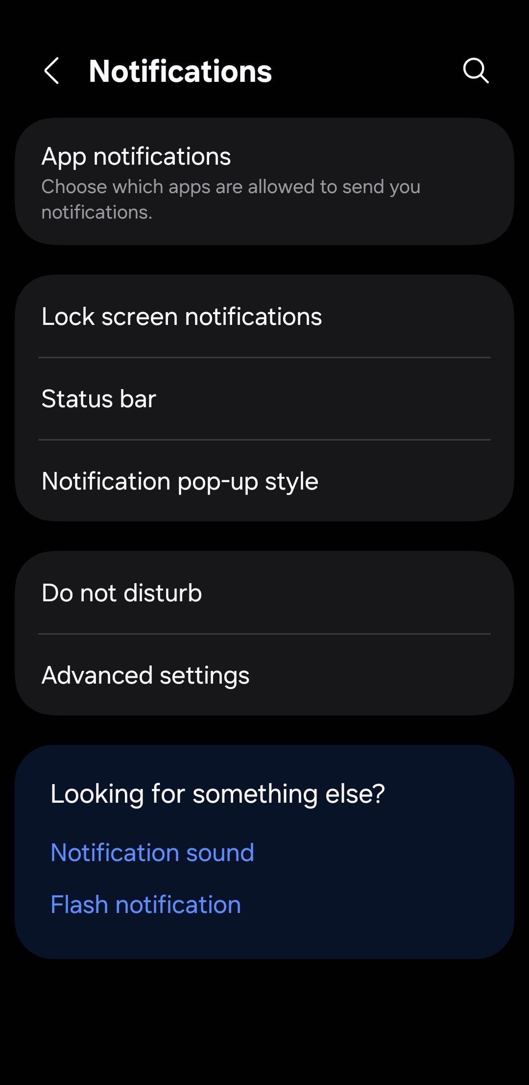تنظیمات اعلان ها در تلفن Android