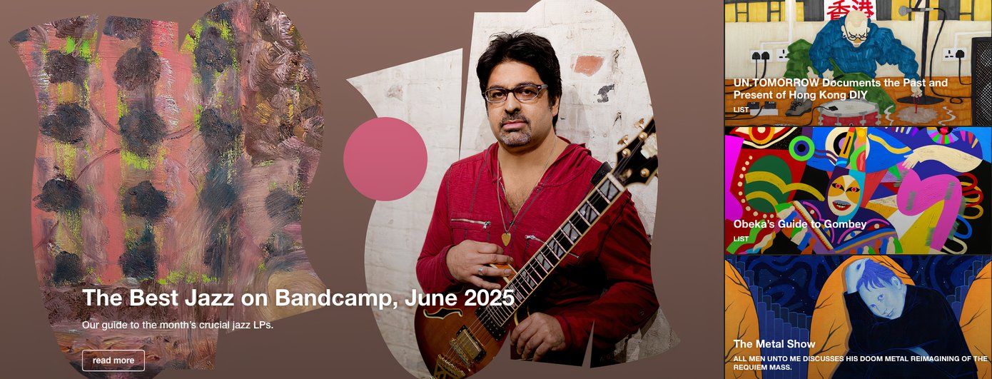 پرچم وب سایت Bandcamp.