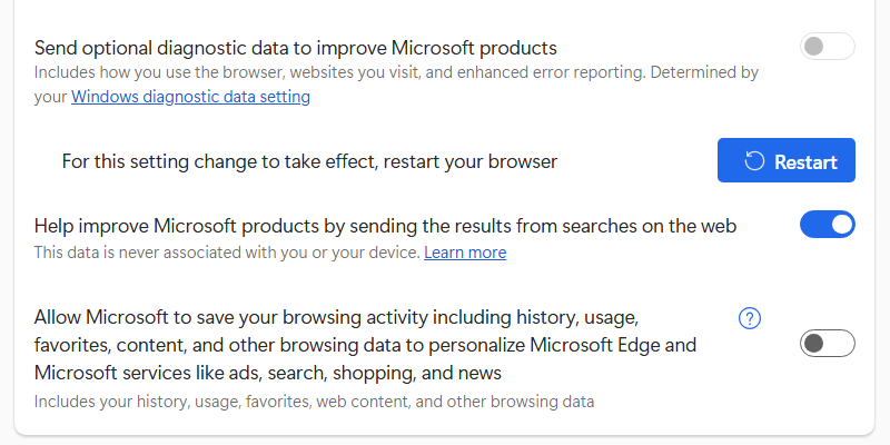 غیرفعال کردن تبلیغات شخصی در Microsoft Edge