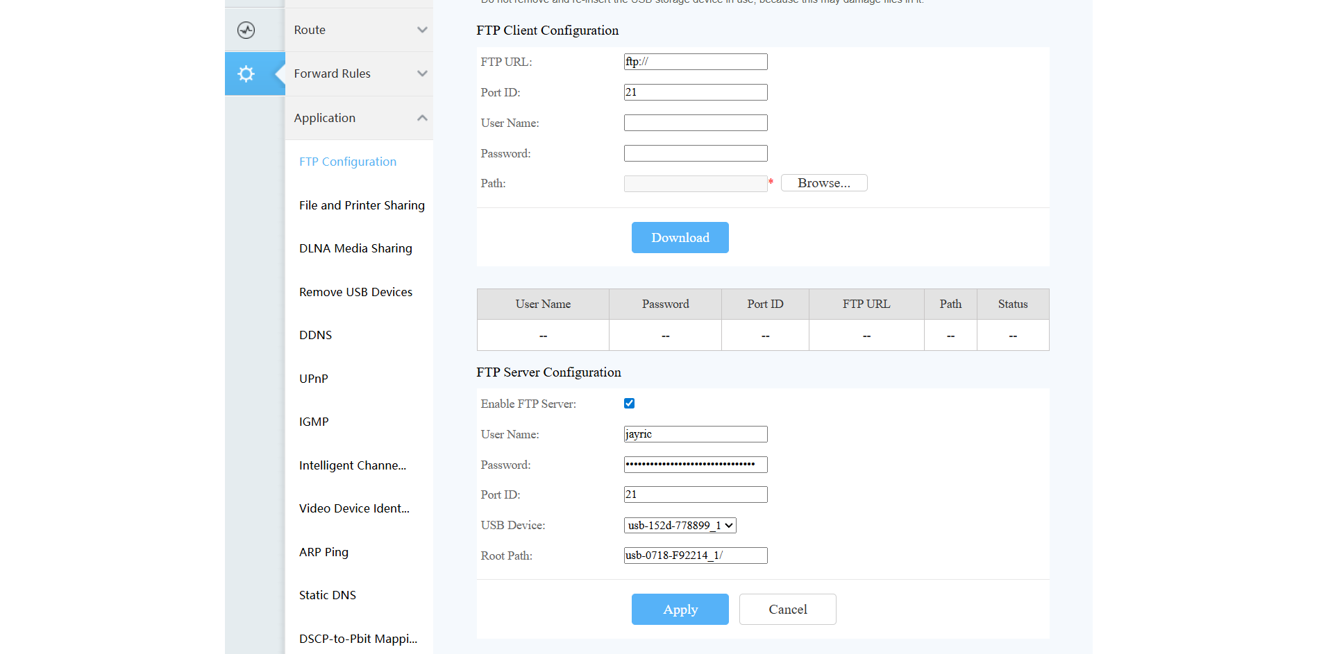 سرور FTP را پیکربندی کنید