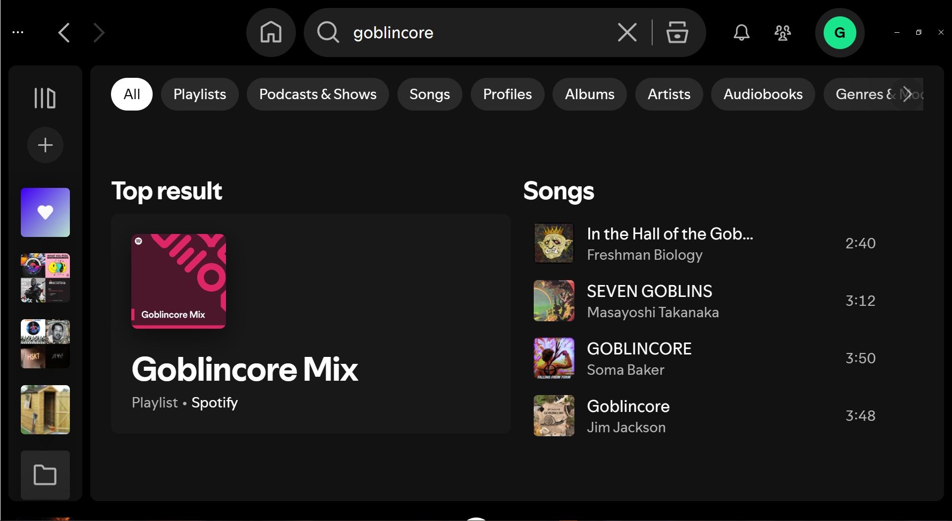 Goblincore Mix Search Atmate Spotify.
