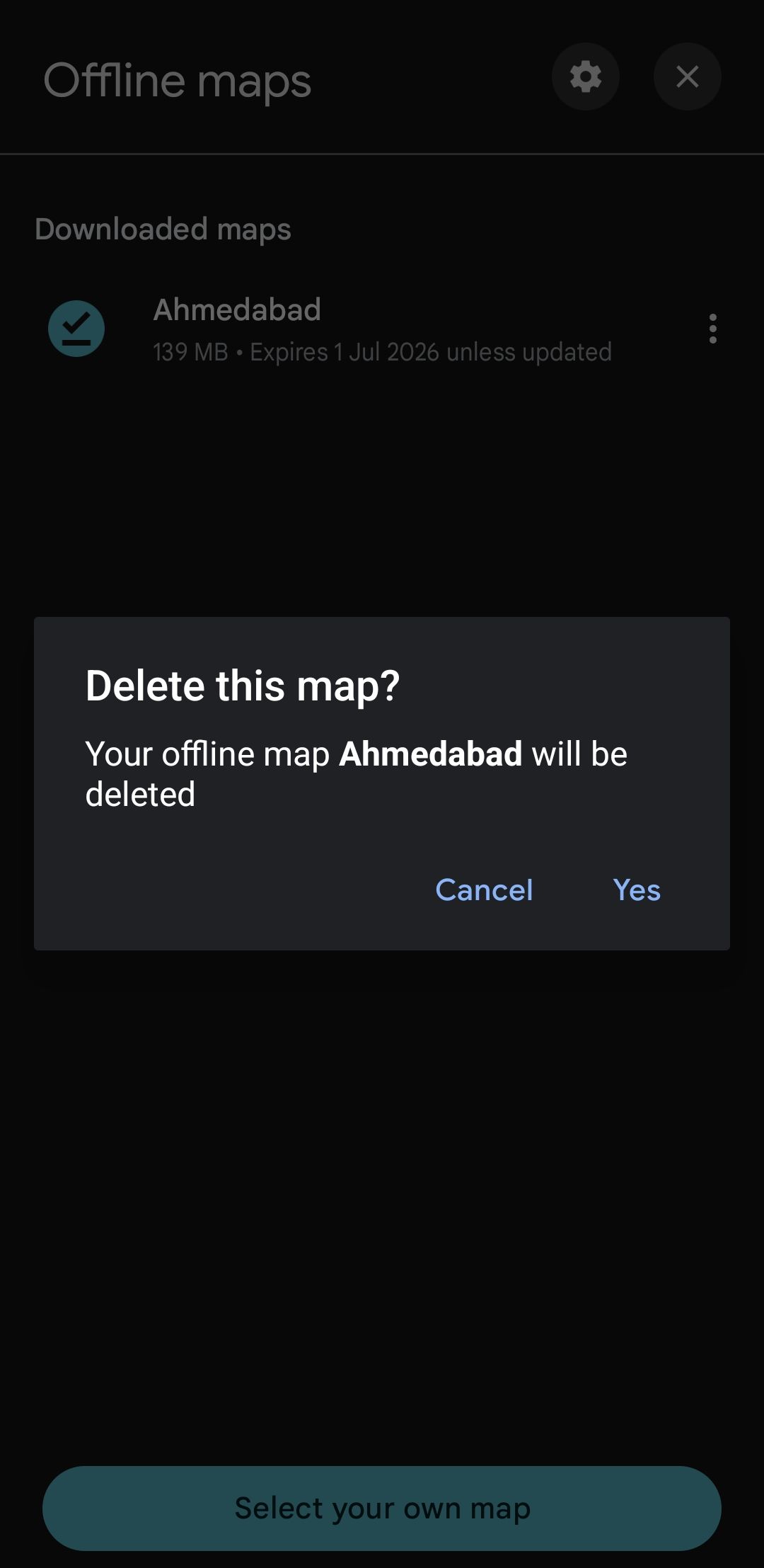 Google Maps نقشه های آفلاین را در Samsung Phone-1 حذف کنید