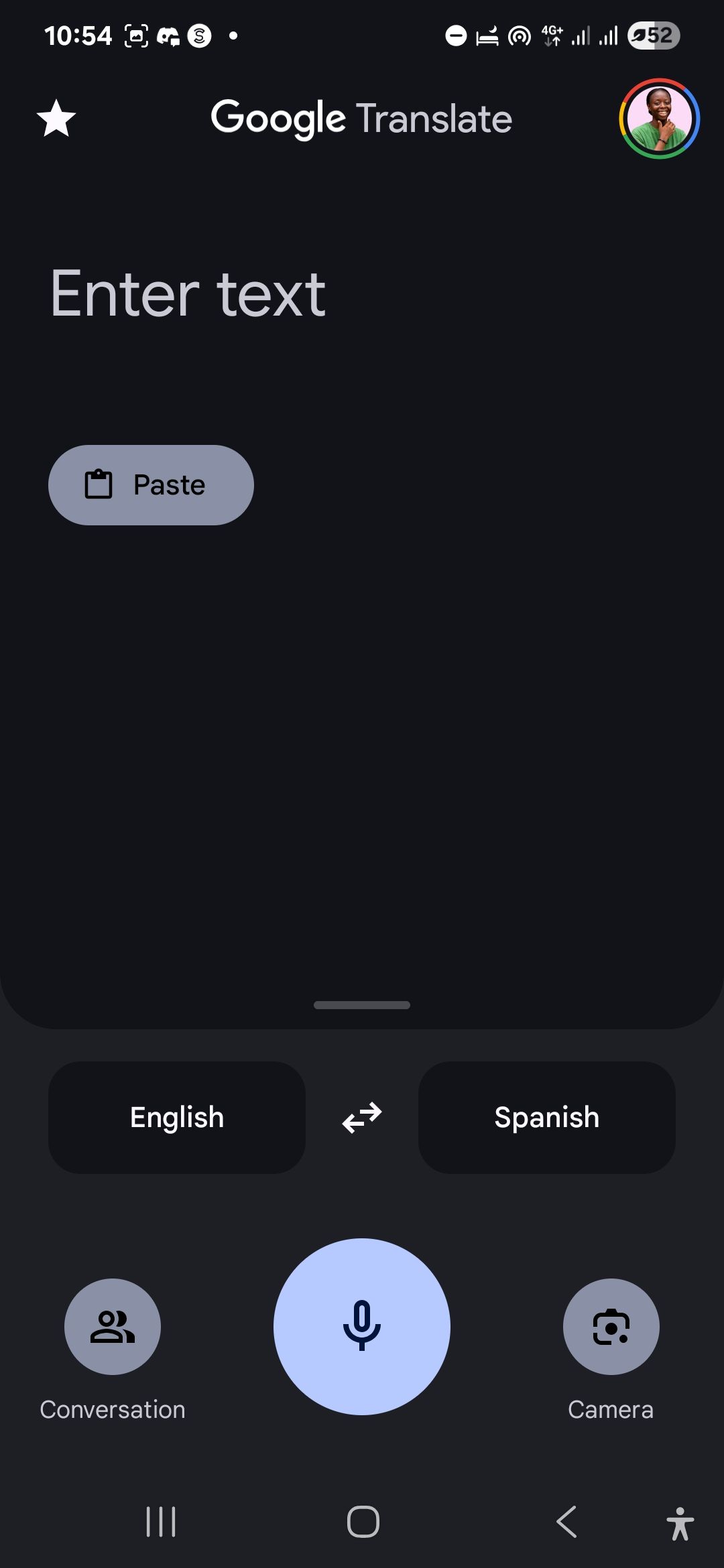 Google صفحه اصلی را در یک دستگاه Android ترجمه کنید