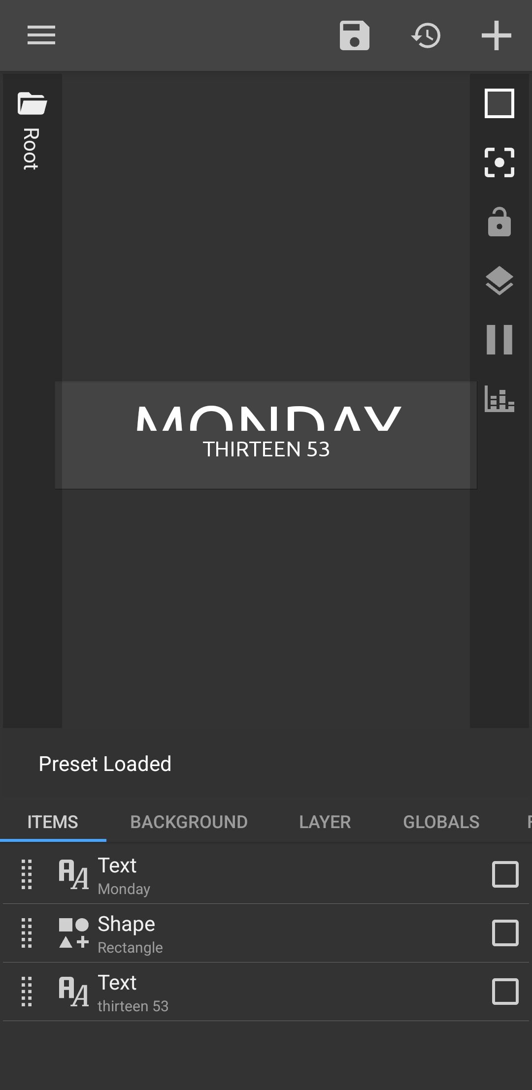 برنامه KWGT در تلفن سامسونگ