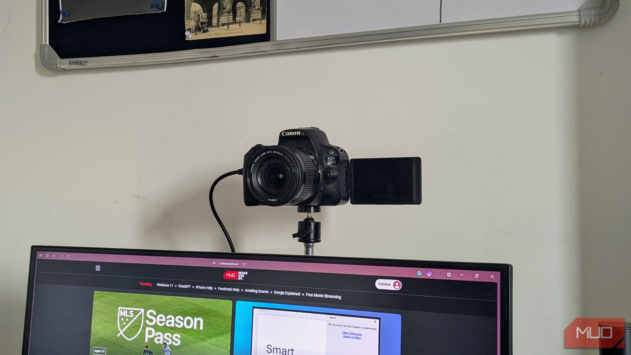 Canon DSLR به عنوان وب کم استفاده می شود