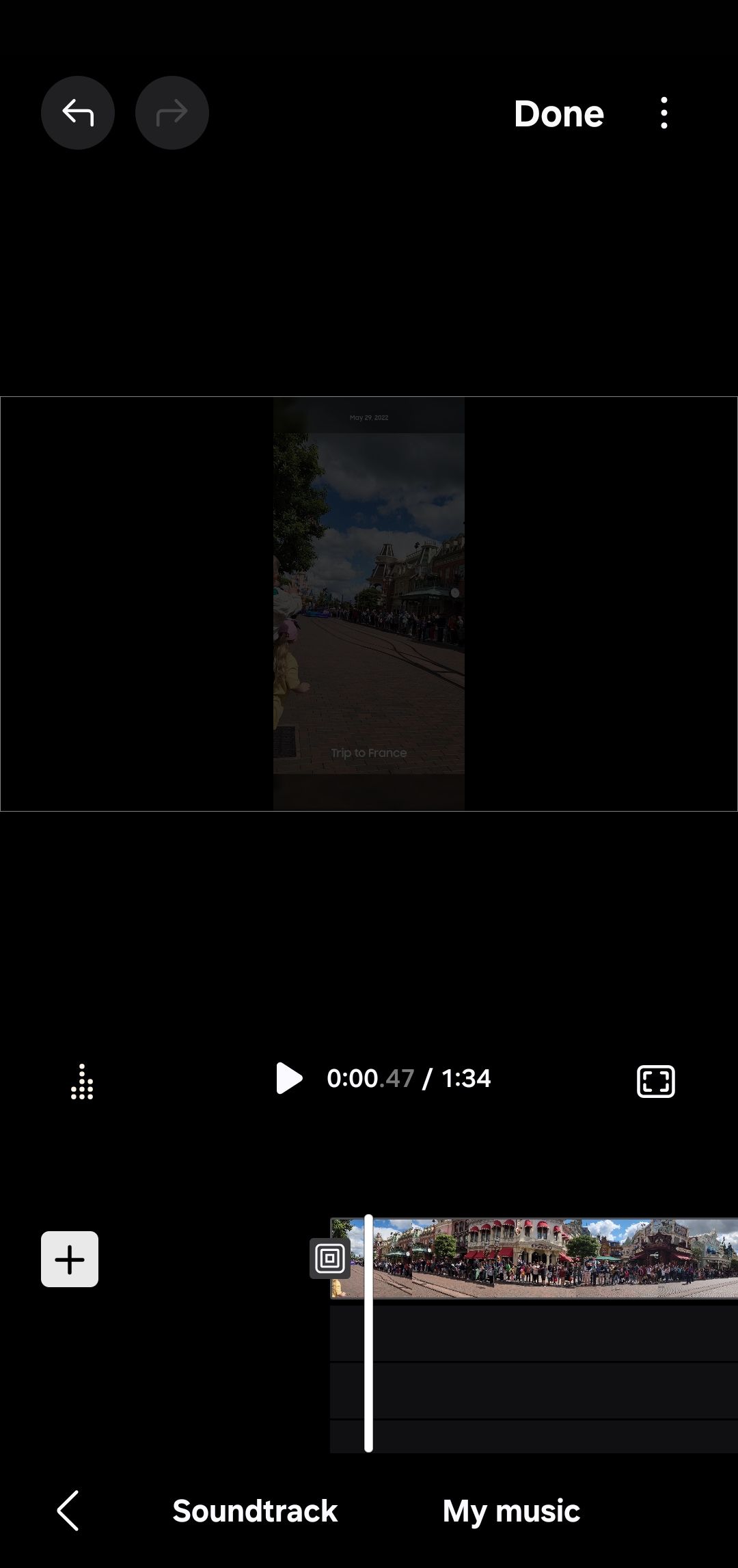 گزینه موسیقی در برنامه استودیوی سامسونگ