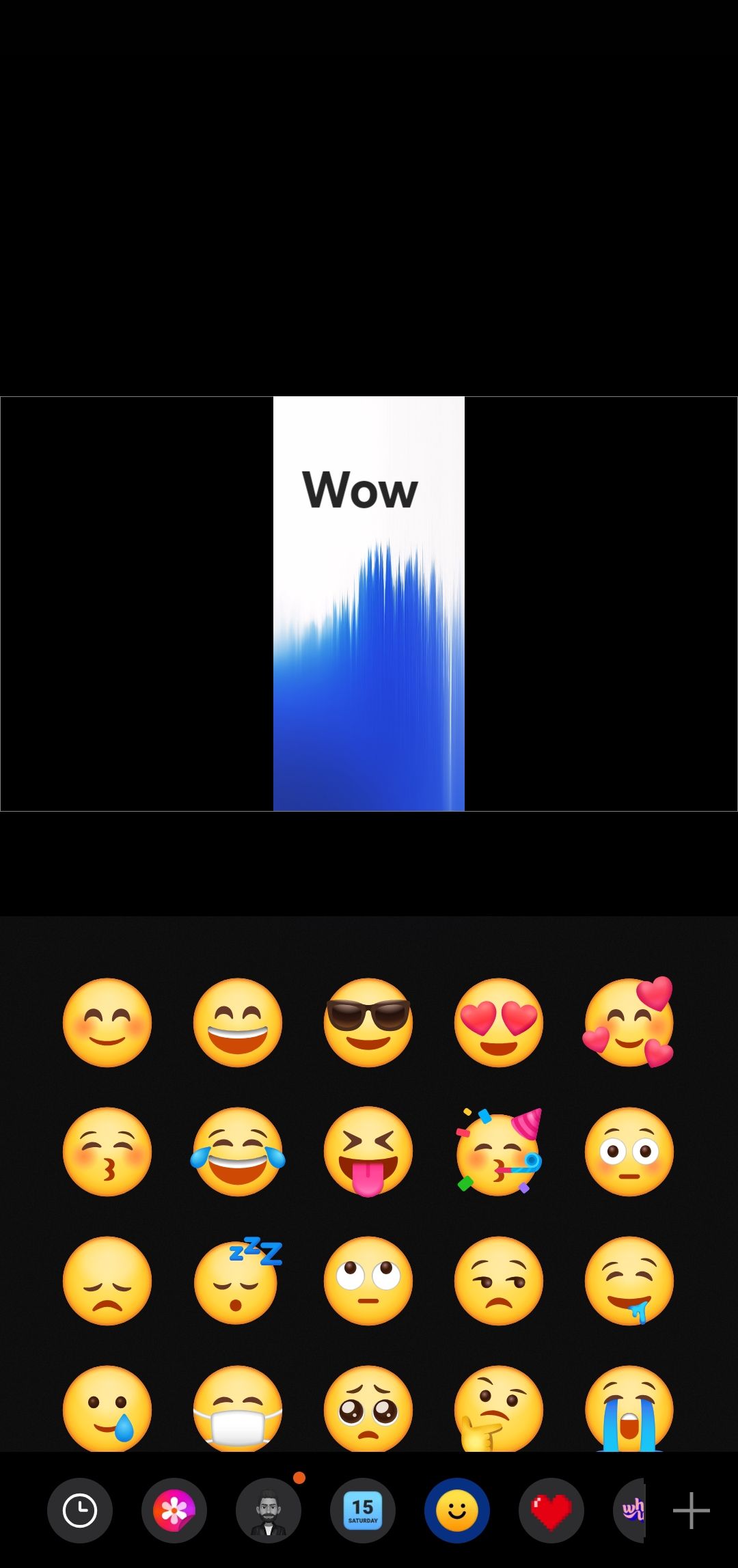 منوی برچسب در برنامه استودیوی سامسونگ
