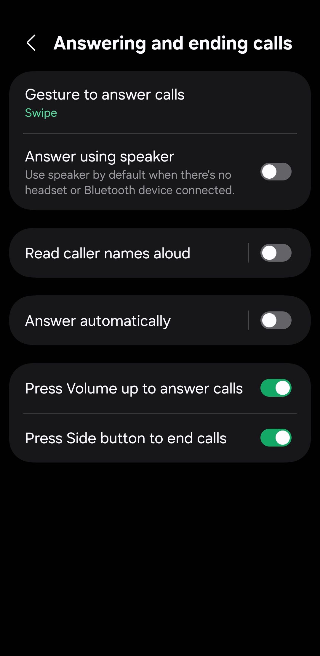 منوی پاسخ و پایان تماس از طریق تلفن Android