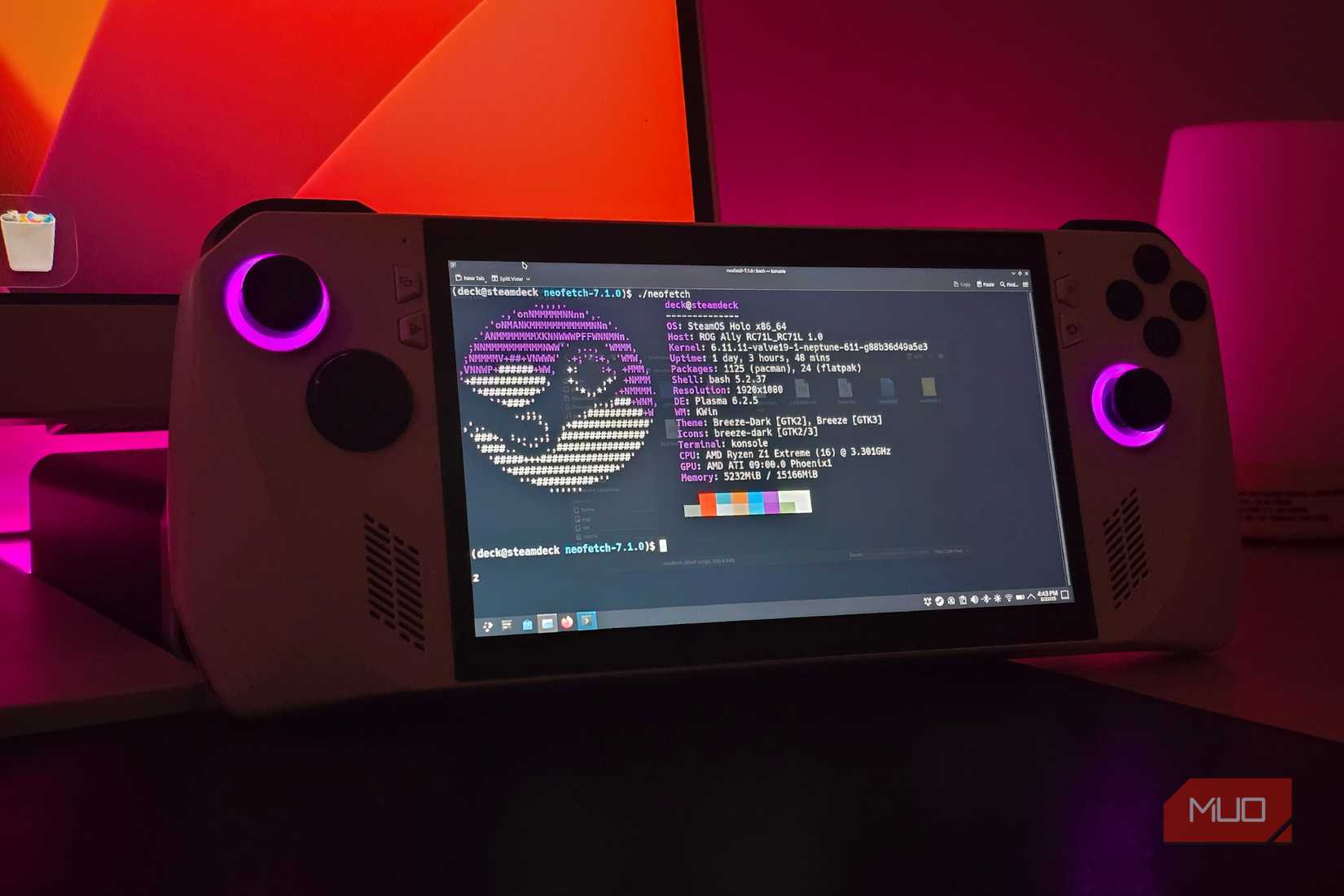 Asus Rog Ally Steamos را اجرا می کند