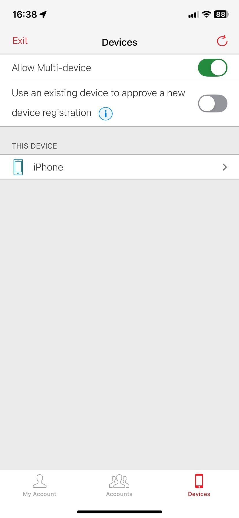 صفحه دستگاه های authy
