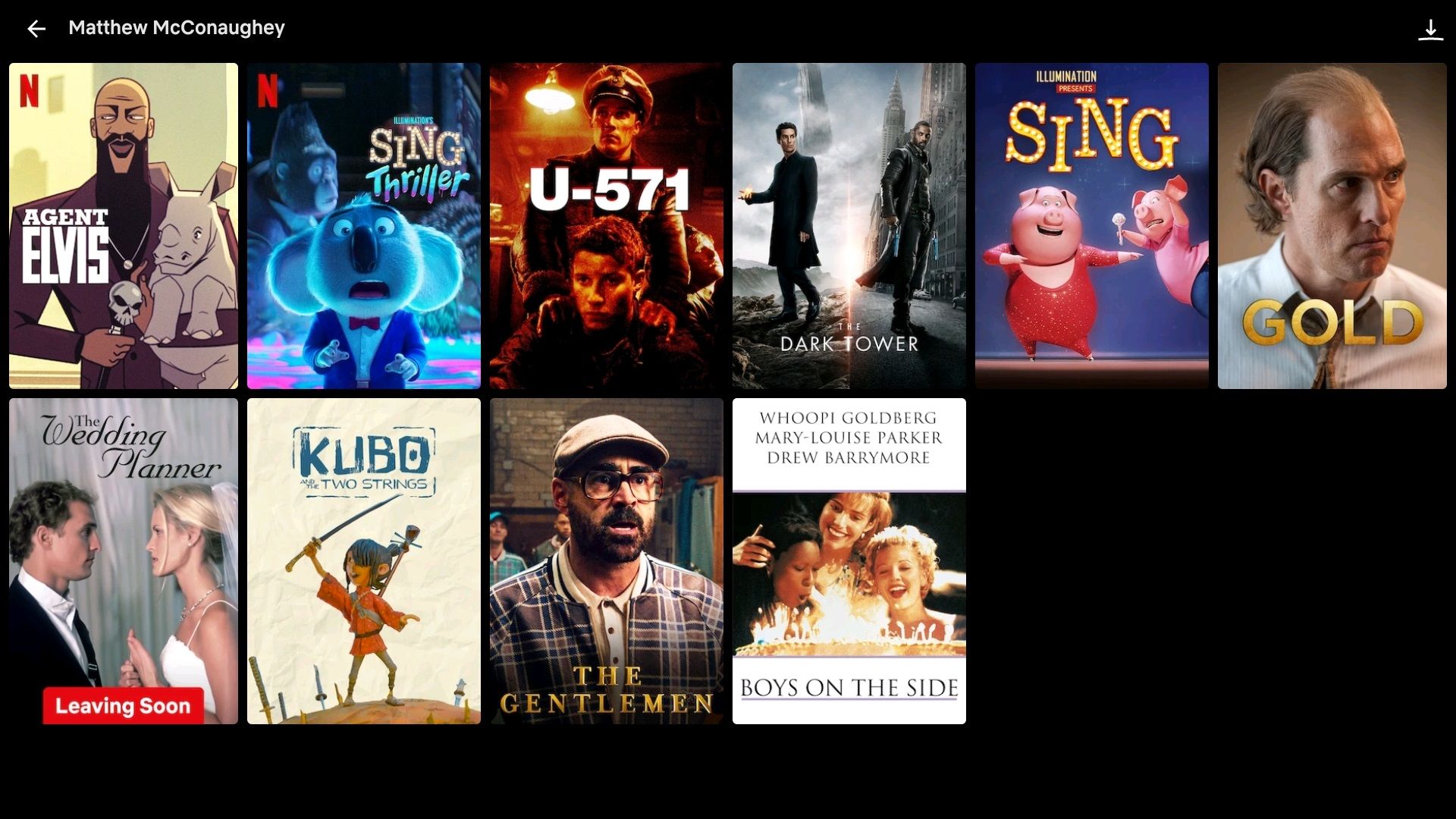 محتوای موجود در Netflix با بازی متیو مک کانوگی
