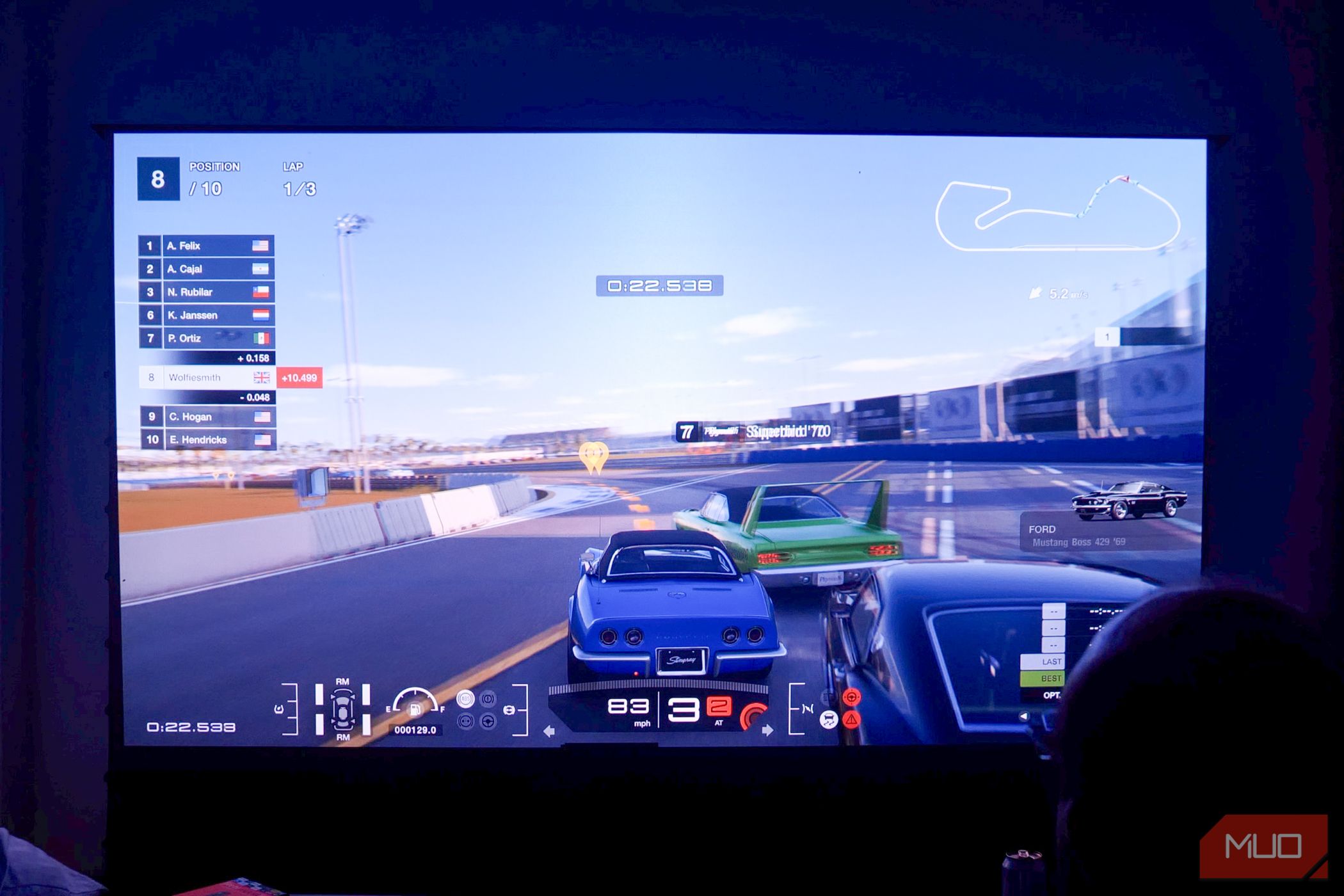 Awolvision LTV-3500 بازی Gran Turismo 7 در PS5