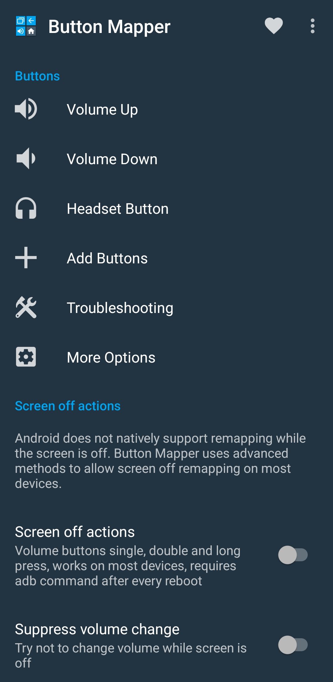 برنامه Mapper Button در تلفن Android