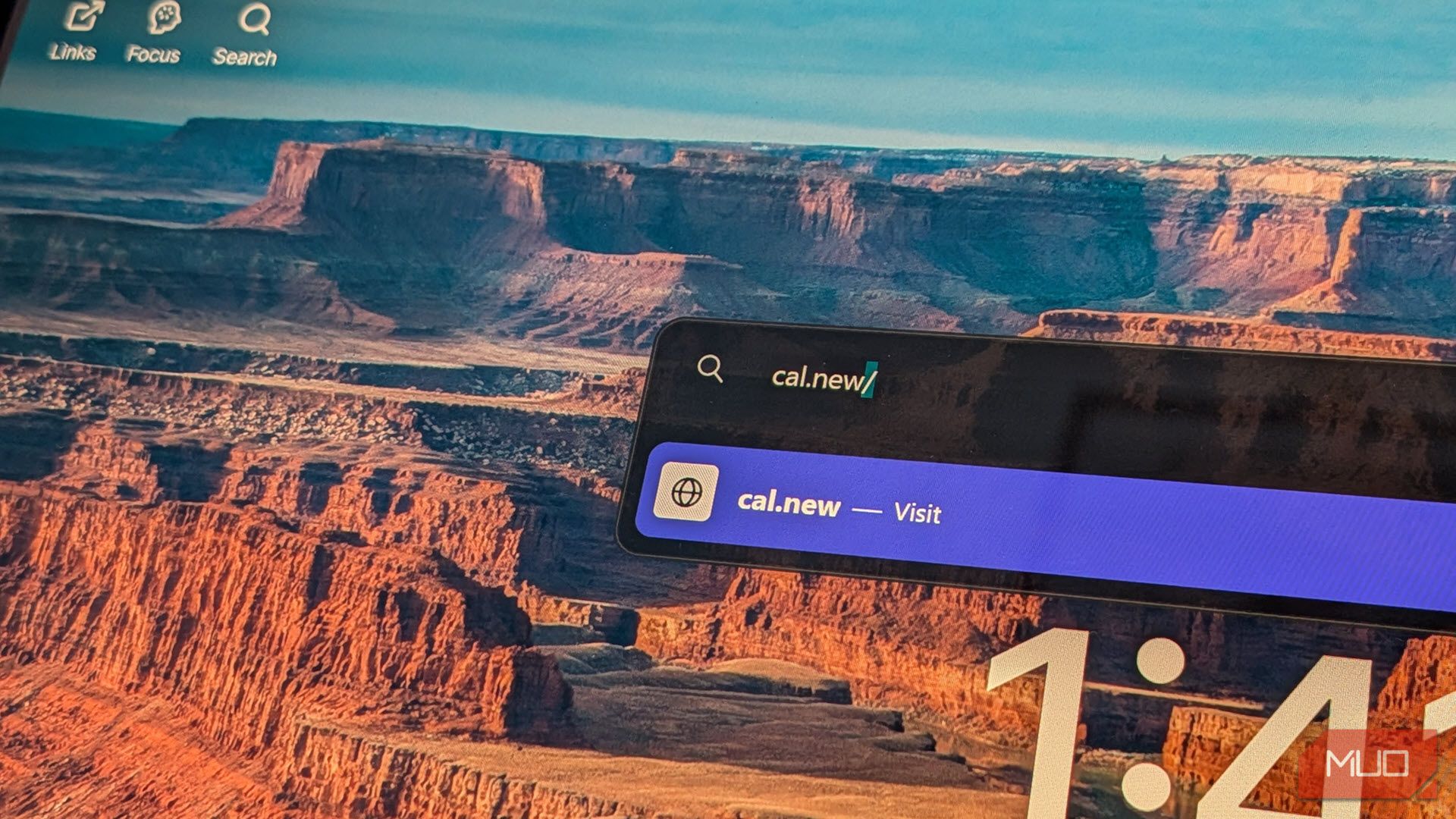 Cal.New میانبر در نوار URL مرورگر
