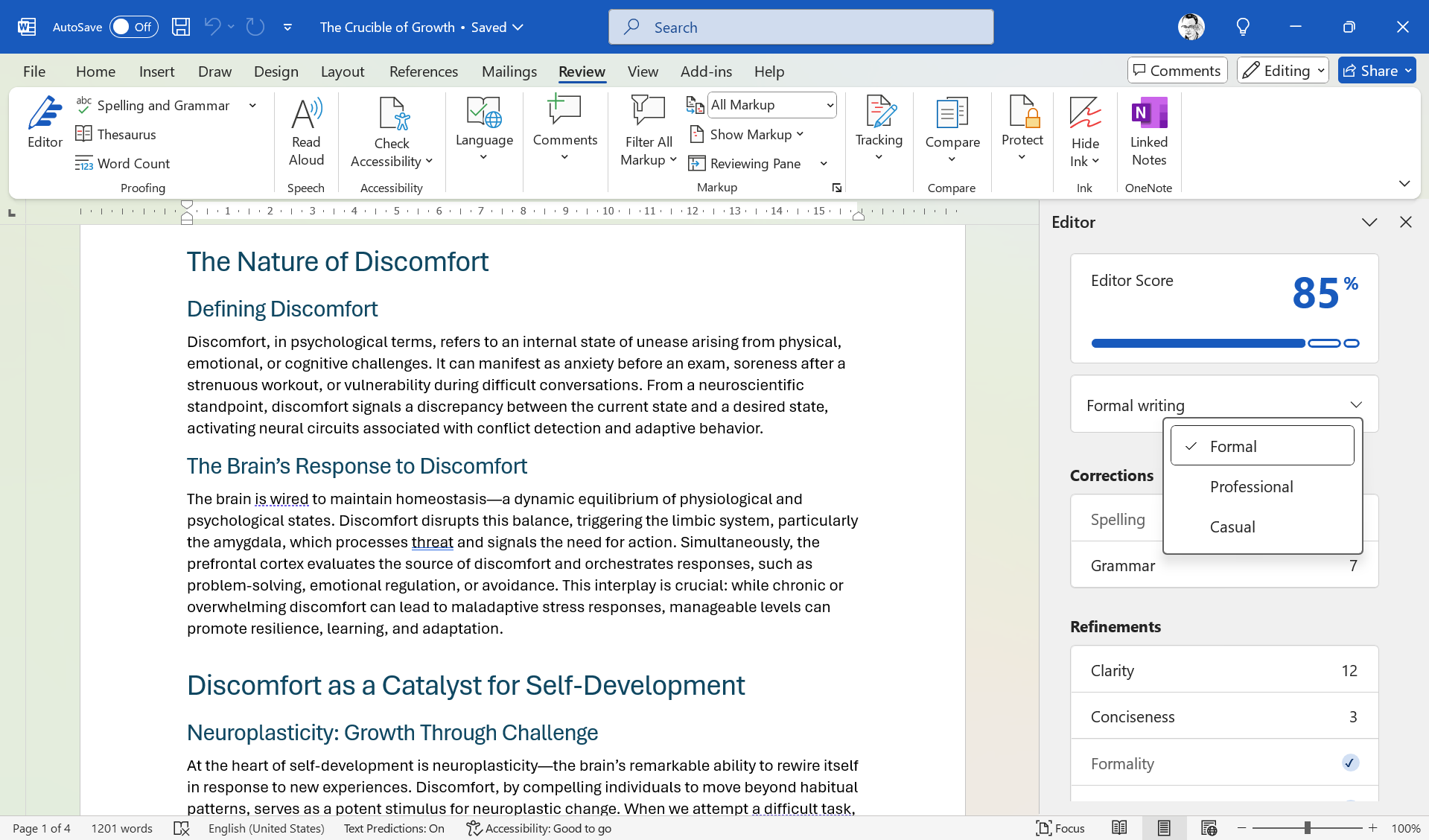 ابزار ویرایشگر در Microsoft Word